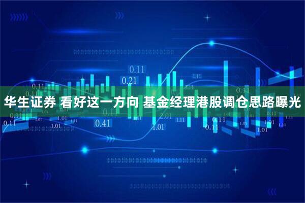华生证券 看好这一方向 基金经理港股调仓思路曝光
