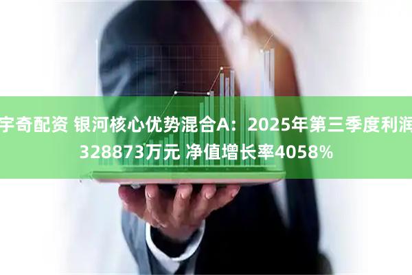 宇奇配资 银河核心优势混合A:2025年第三季度利润328873万元 净值增长率4058%